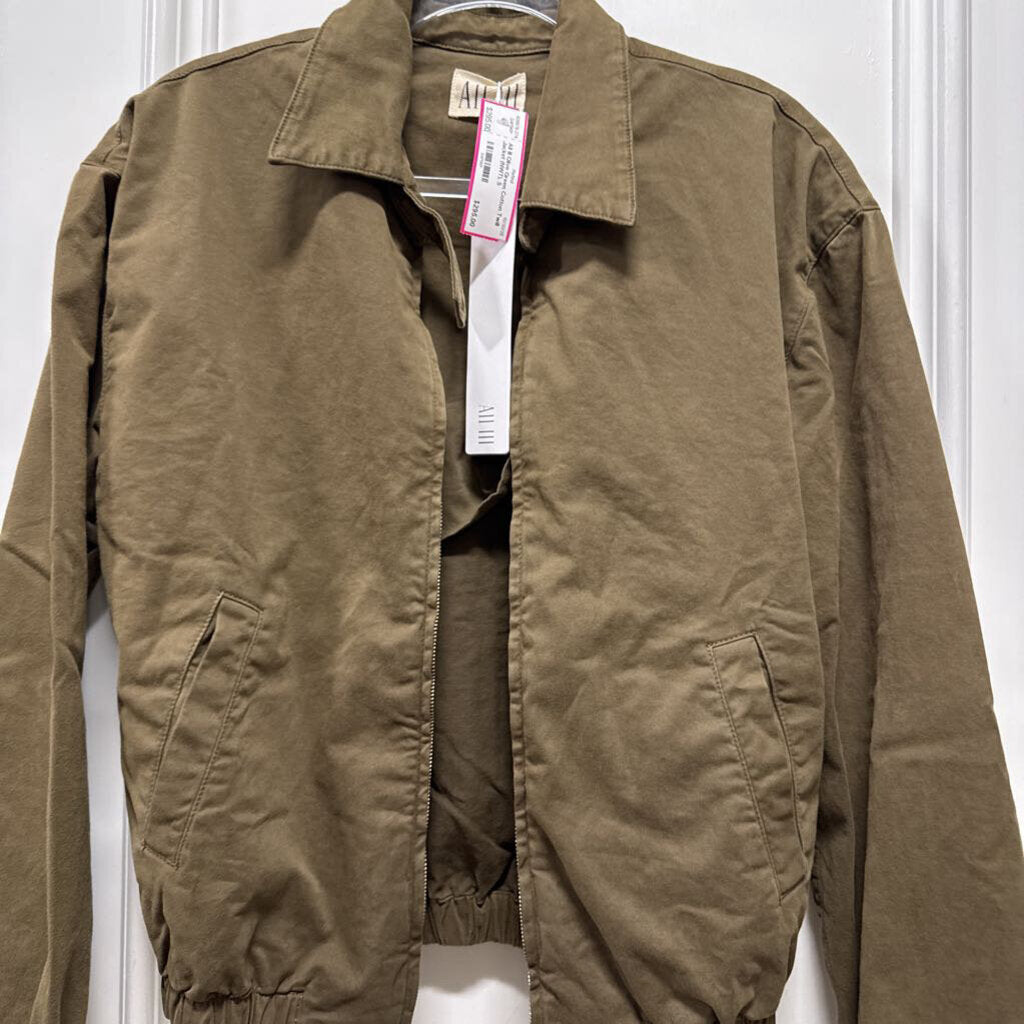 Olive Green Cotton Twill Jacket (NWT), S