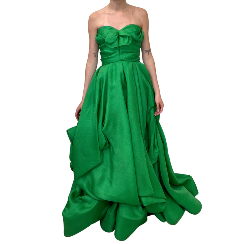 Oscar De La Renta Green Gown