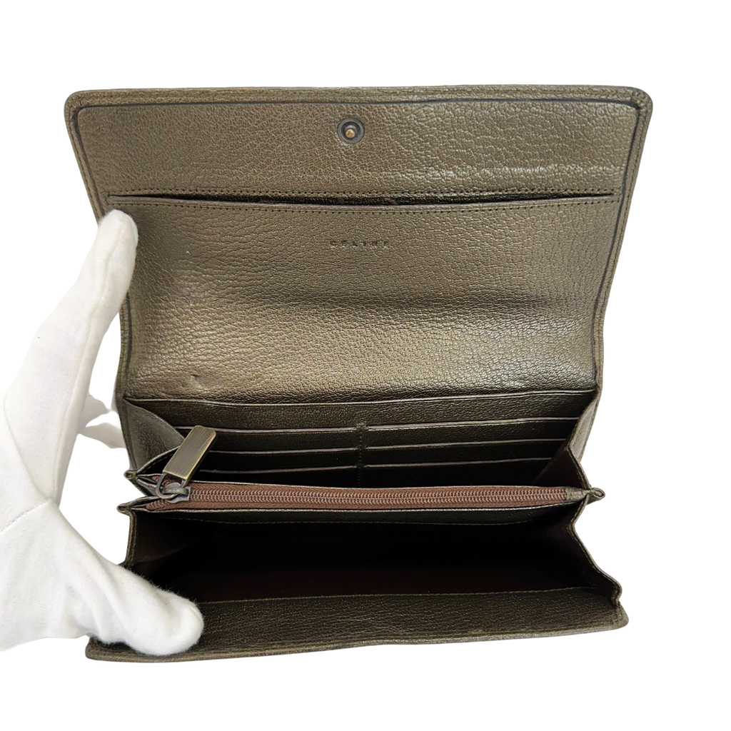 Celine Bronze Trifold Wallet