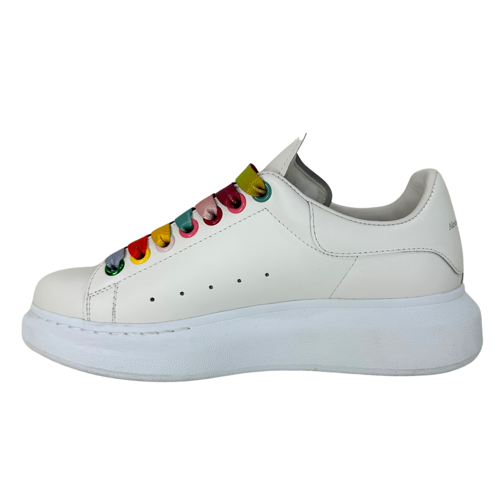 Alexander McQueen White Leather Sneakers, 37