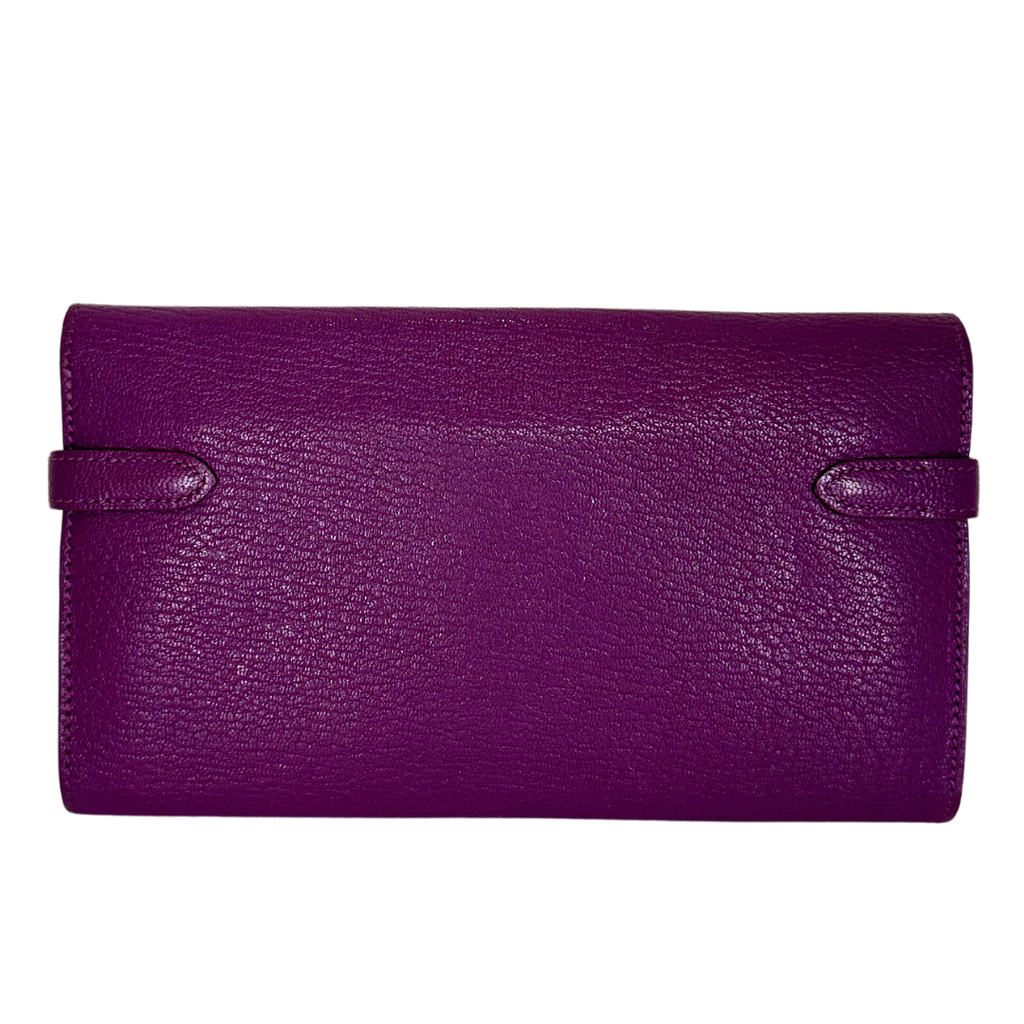 Hermes Kelly Wallet R Square 2014 Pink Chevvre Mysore