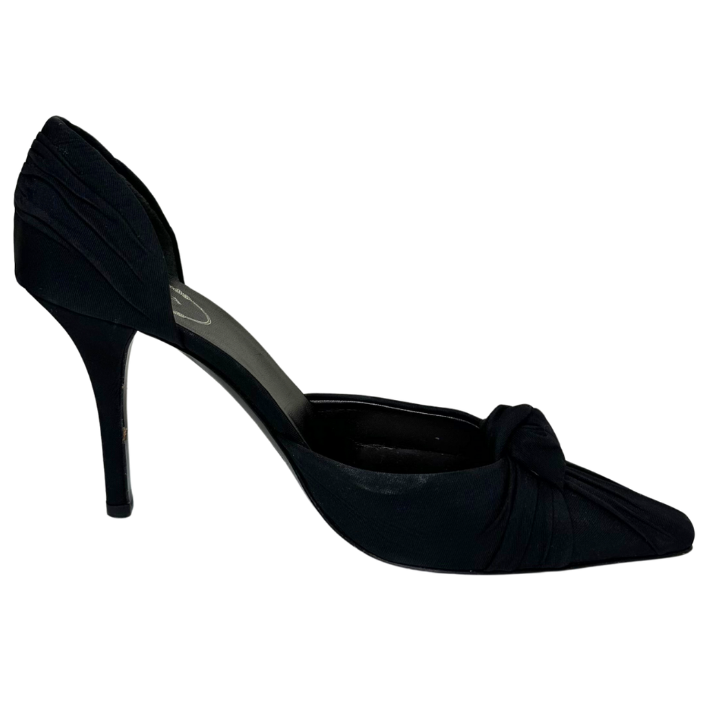 Prada Black Knot Pumps, 38.5