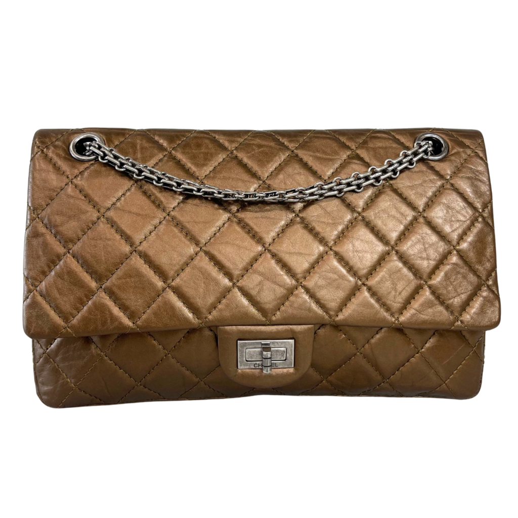 Chanel Metallic Brown Medium Reissue Flap