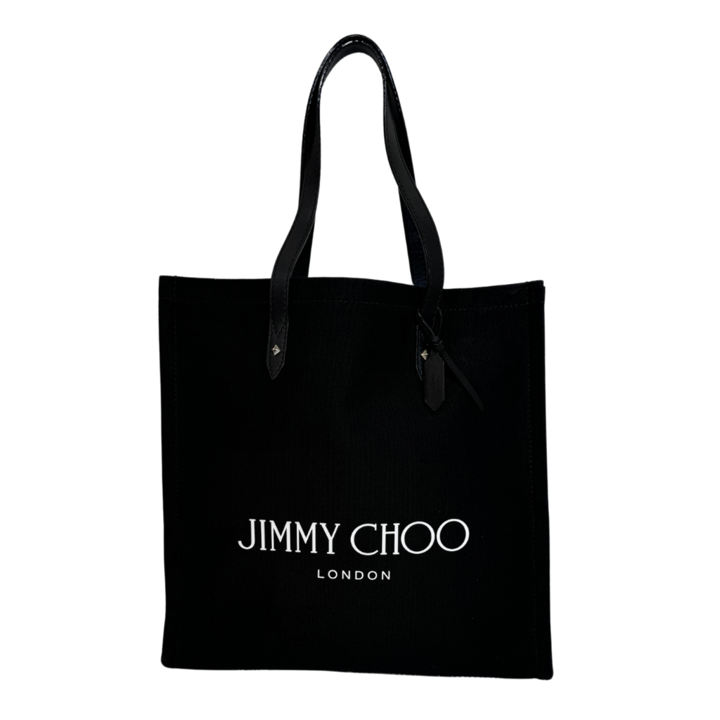 Jimmy Choo Canvas Black Tote