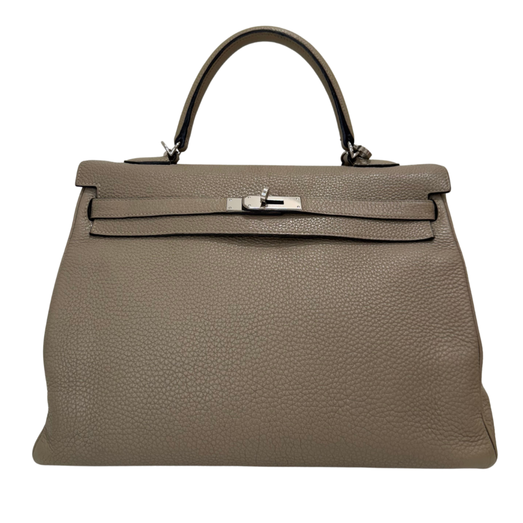 Hermes Kelly Gris Tourterelle Togo Palladium HW 35CM (2011)