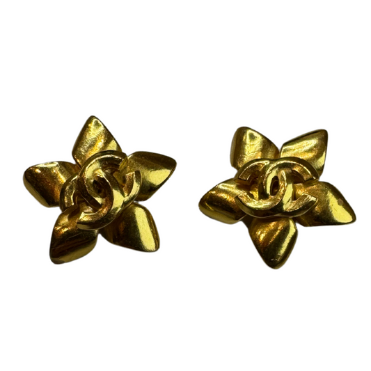 Chanel Coco Mark Star Earrings