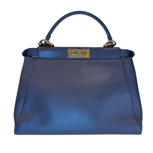 Fendi Navy Peekaboo Bag