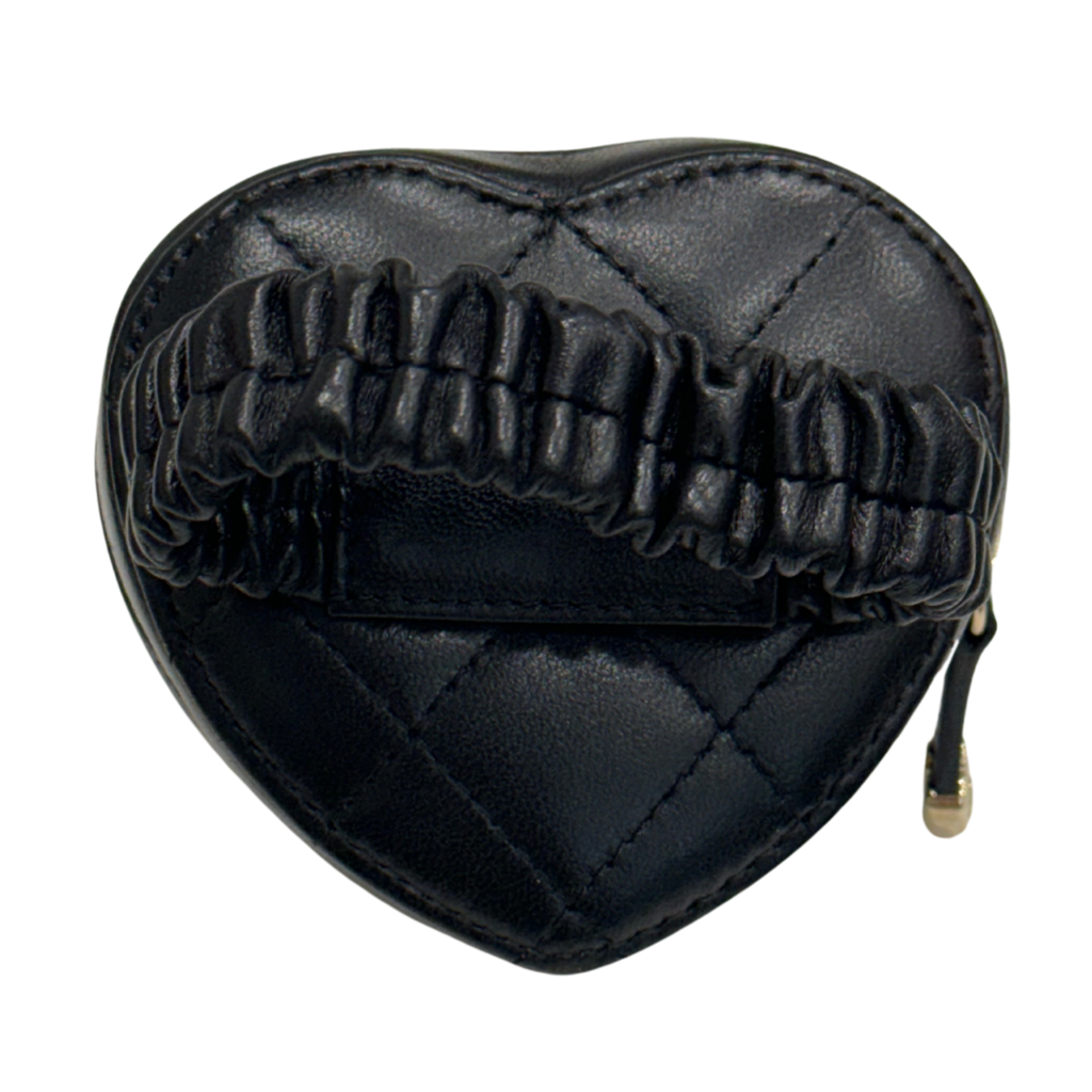 Chanel In Love Black Quilted Coin Arm Pouch