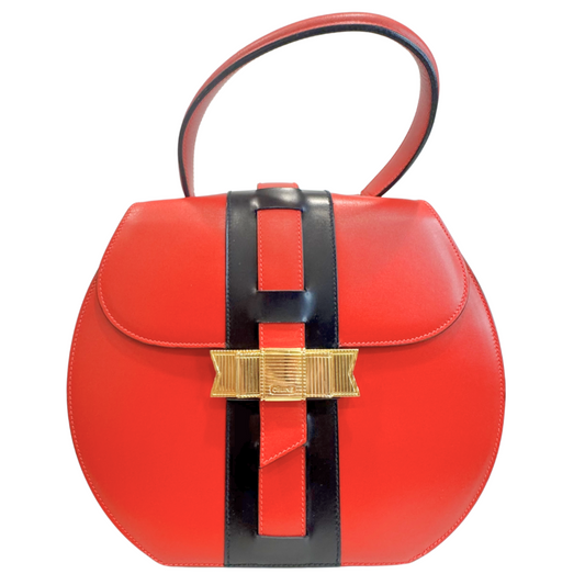 Celine Red Ribbon Mini Top Handle