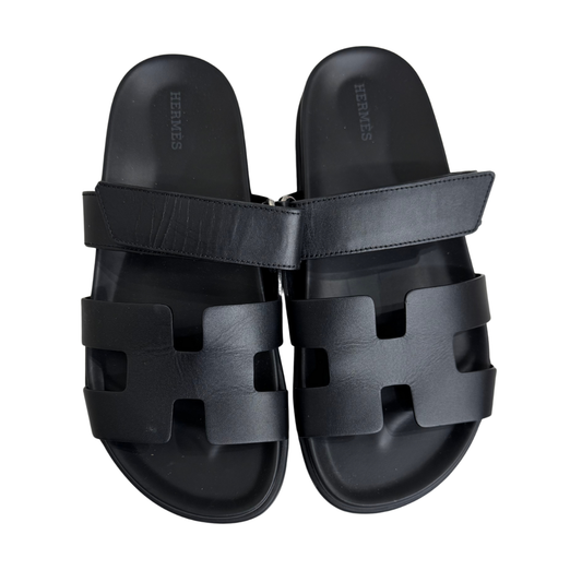 Hermes Black Chypre Sandal, 40