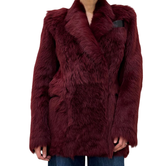 Khaite Maroon Willow Jacket, 0