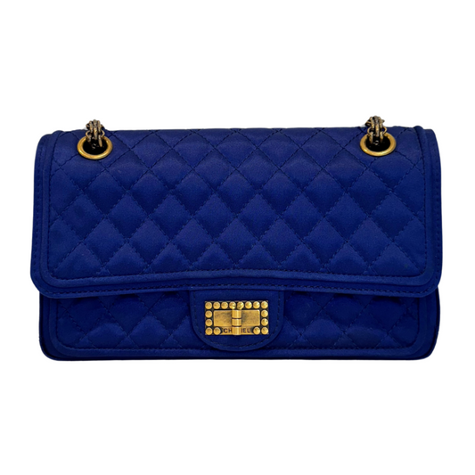 Chanel Blue Satin Reissue