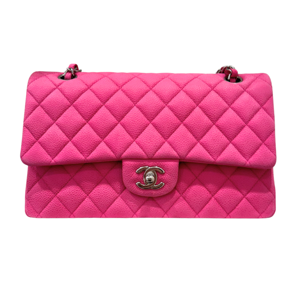 Chanel Matte Pink Caviar Medium Double Flap