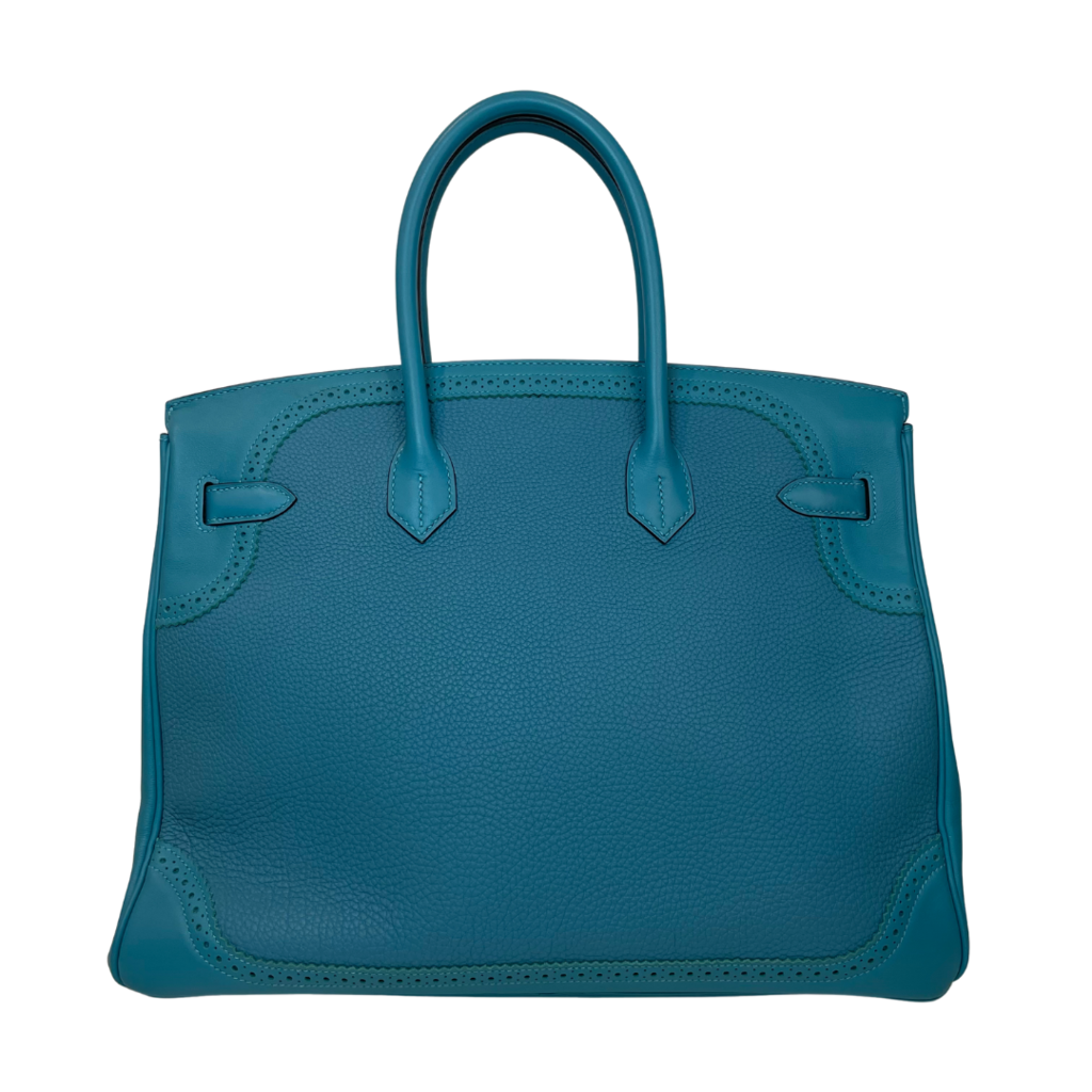 2014 Hermes Birkin Ghillies Turquoise Togo 35