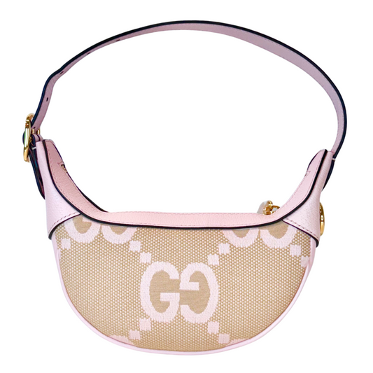 Blush Pink Jumbo GG Shoulder Bag