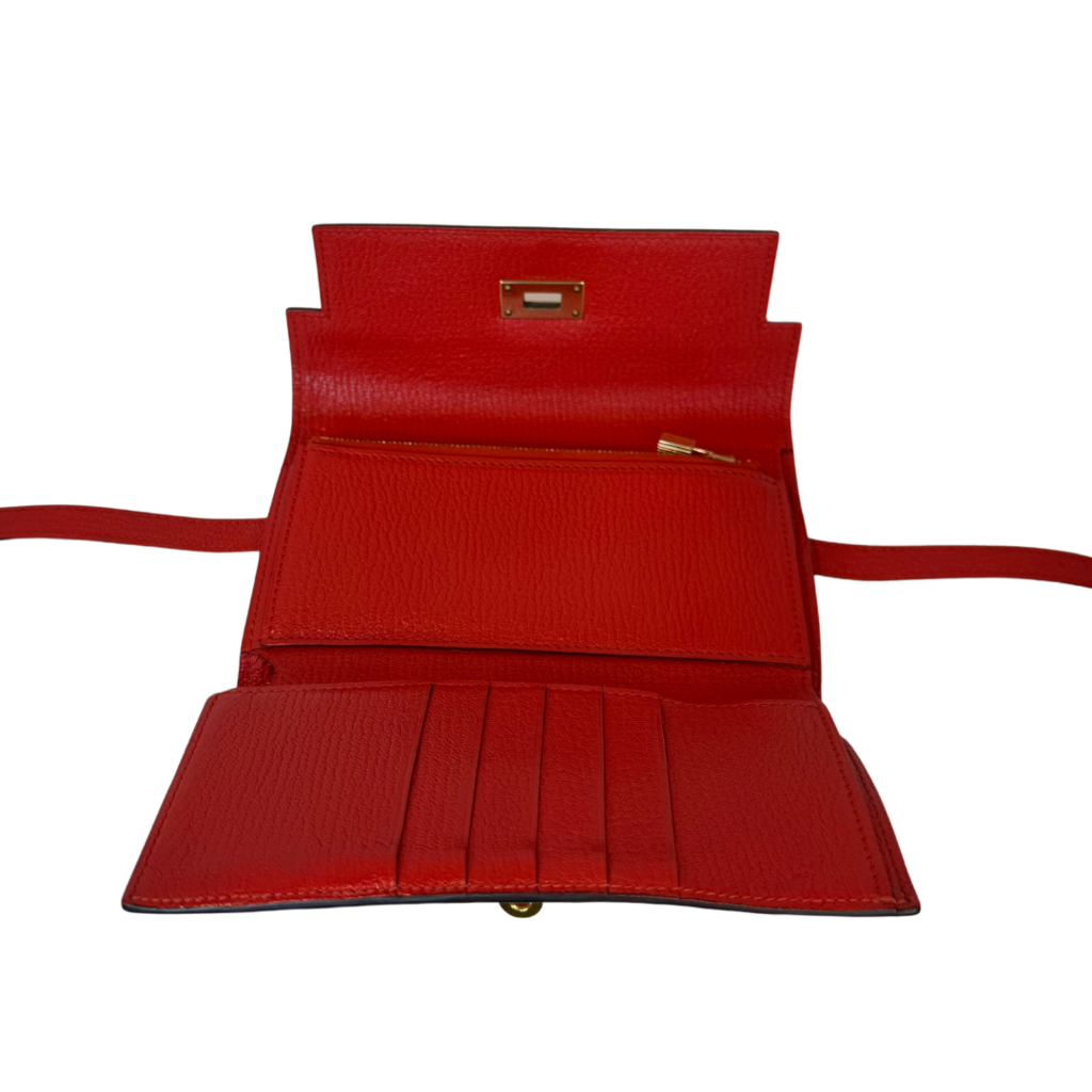 Hermes Red Kelly Wallet