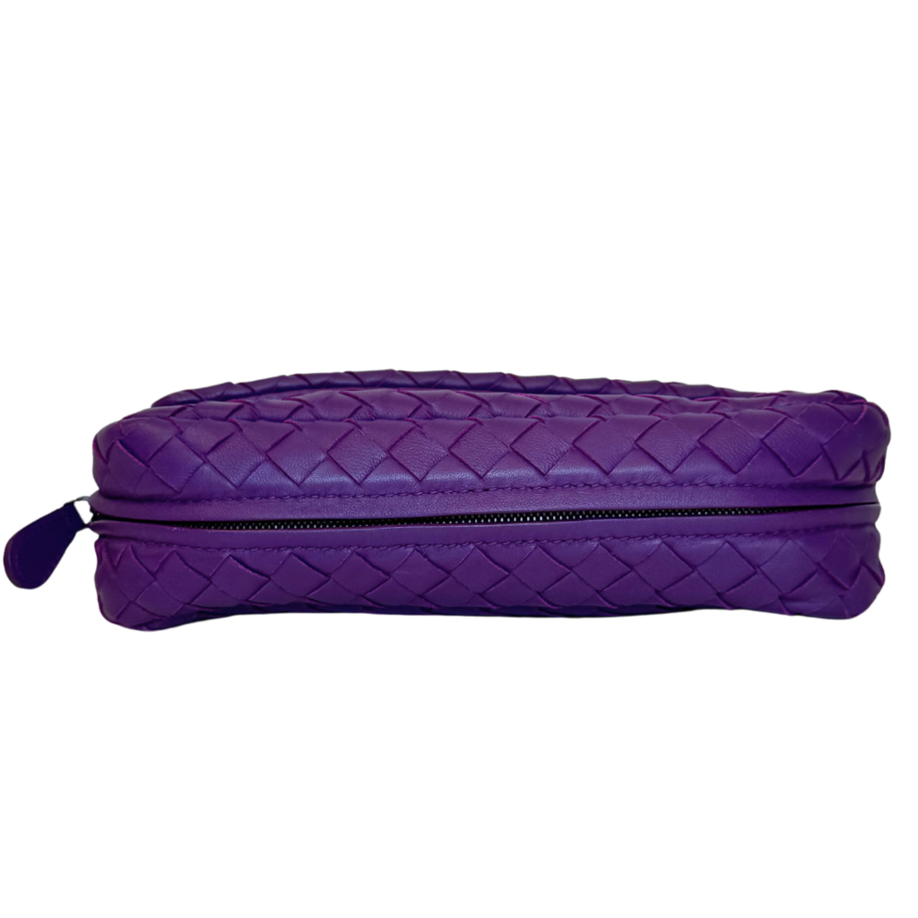 Bottega Veneta Purple Intrecciato Shoulder Bag