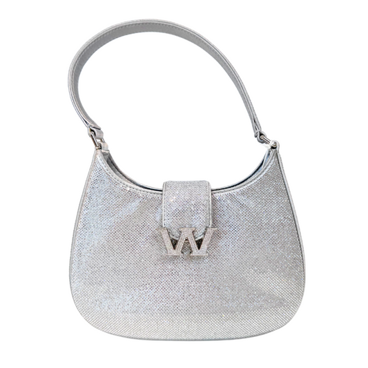 Alexander Wang Silver Crystal Hobo Bag