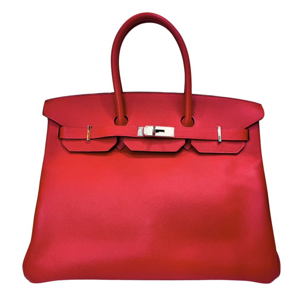 Hermes Birkin Rouge Casaque SHW 35CM 2014 Bright Red