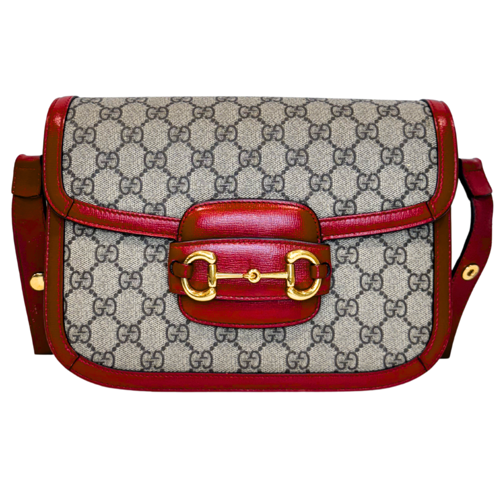 Gucci Red Horsebit 1955 Shoudler Bag (RAGO)