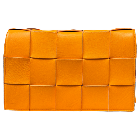 Bottega Veneta Orange Maxi Cassette Bag