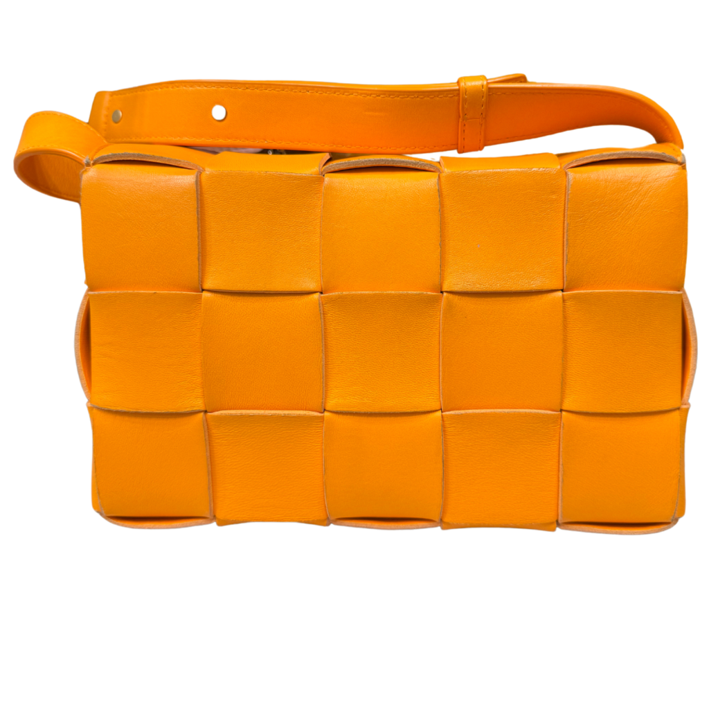 Bottega Veneta Orange Maxi Cassette Bag