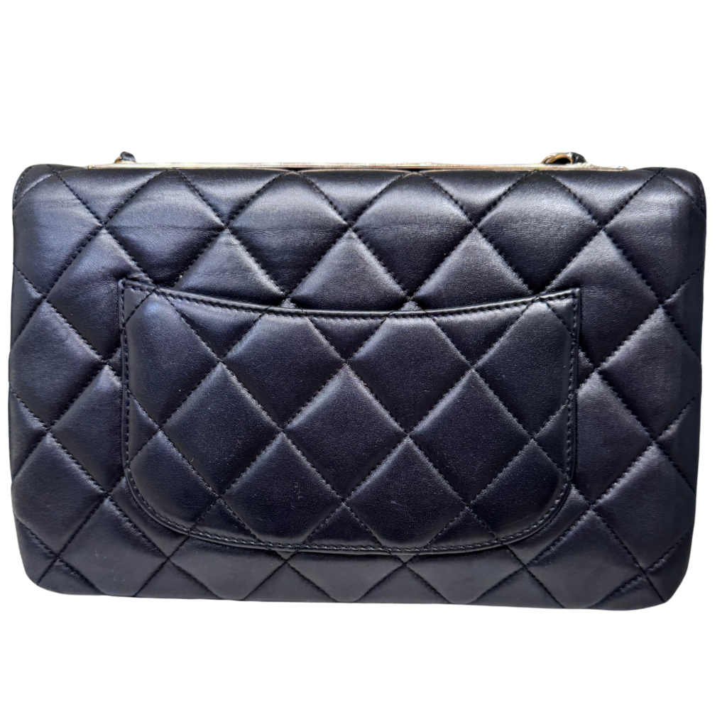 Chanel Black Lambskin Trendy Bag