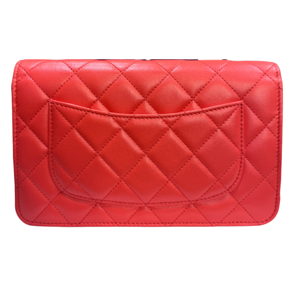 Chanel Caviar Quilted Coral WOC