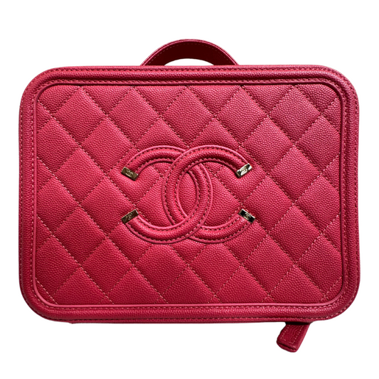 Chanel Pink Caviar Filigree 2 Way Bag