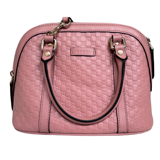 Pink Guccissima Dome 2 Way Bag