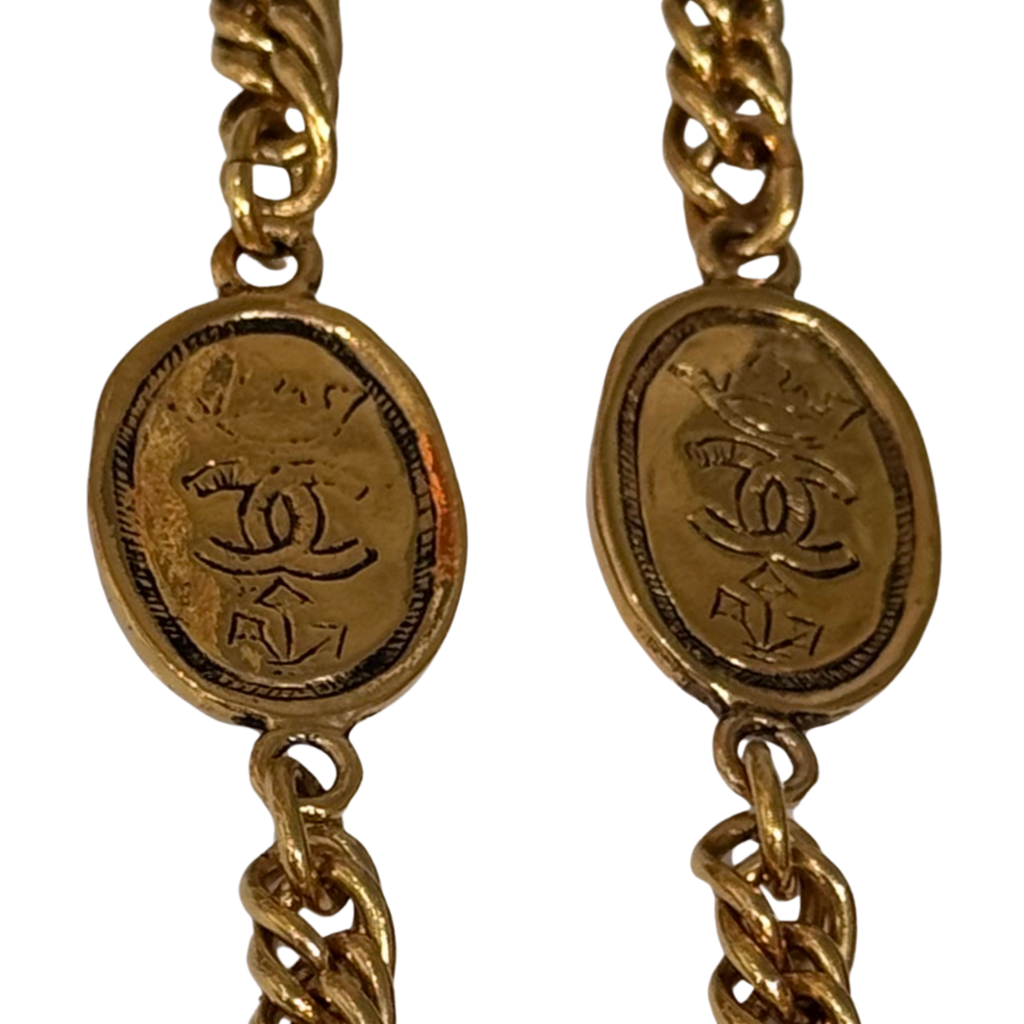 Chanel Gold Coin Necklace