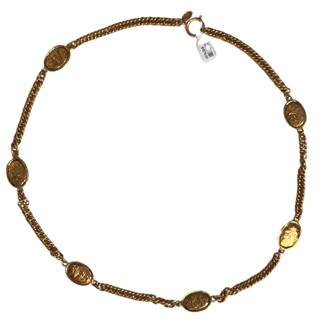 Chanel Gold Coin Necklace