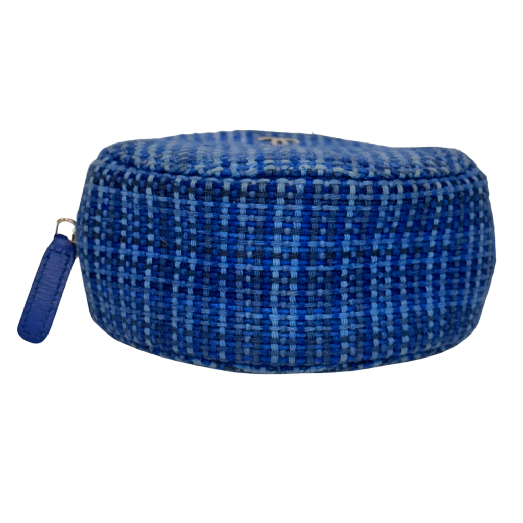 Chanel Tweed Crossbody Blue