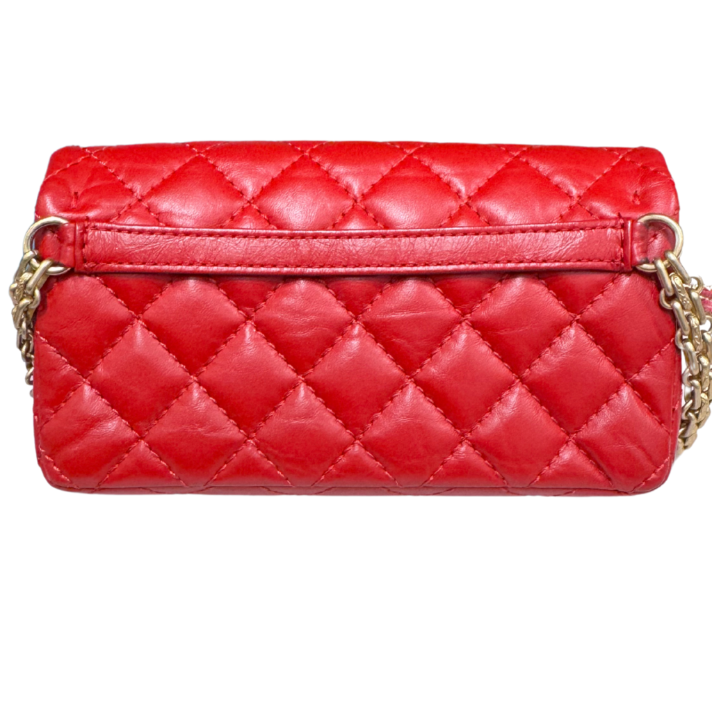 Chanel Red Quilted Reissue Belt Bag