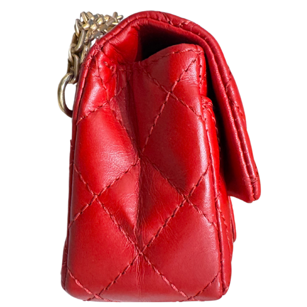 Chanel Red Quilted Reissue Belt Bag