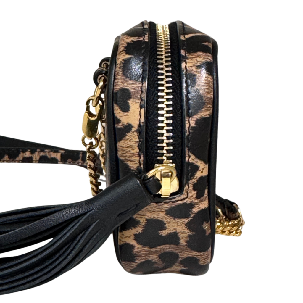 Saint Laurent Leopard Print Baby Lou Bag