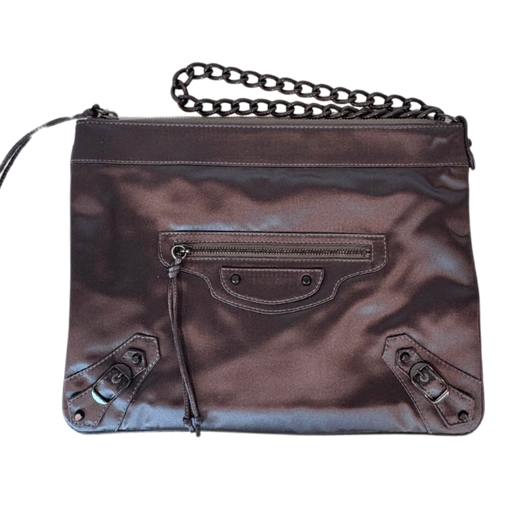 Balenciaga Grey Chain City Clutch 2004