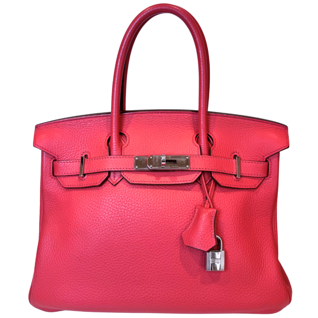 Hermes Birkin Rouge Pivoine Togo Palladium HW 30