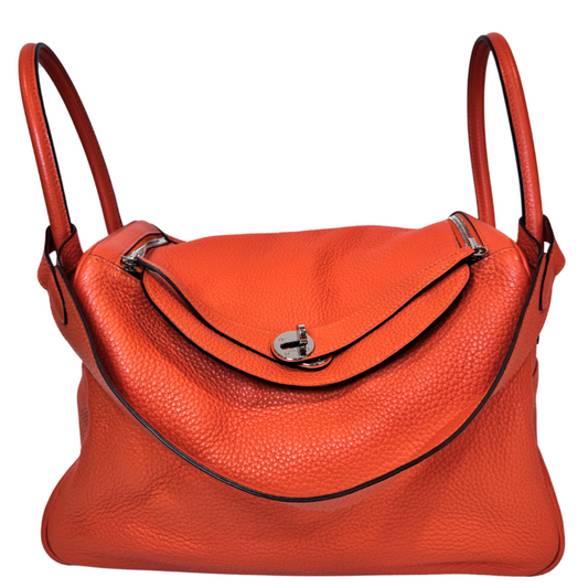 Hermes Orange Lindy 32