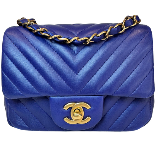 Chanel Mini Square Navy