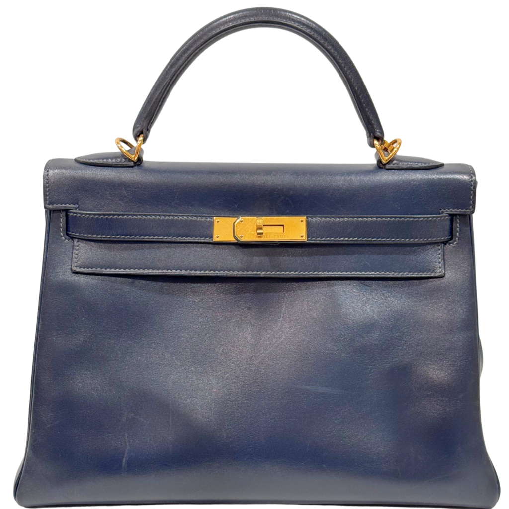 Hermes Kelly Navy Retourne Gold HW 32 2011