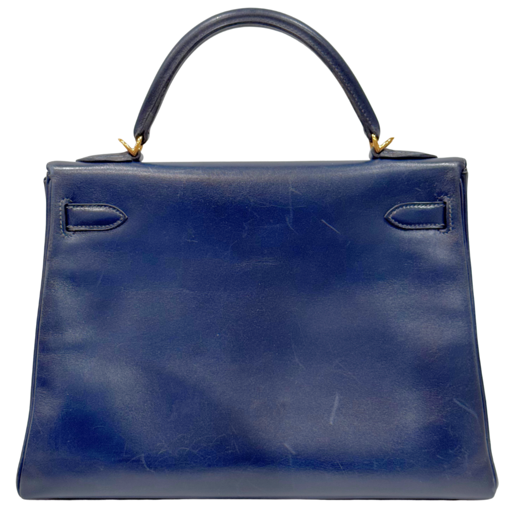 Hermes Kelly Navy Retourne Gold HW 32 2011