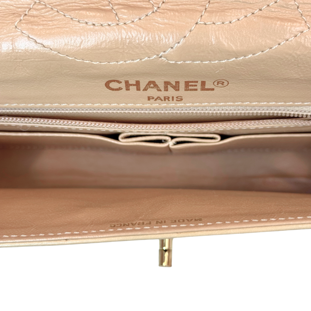 Chanel Beige Lambskin Paris Bag