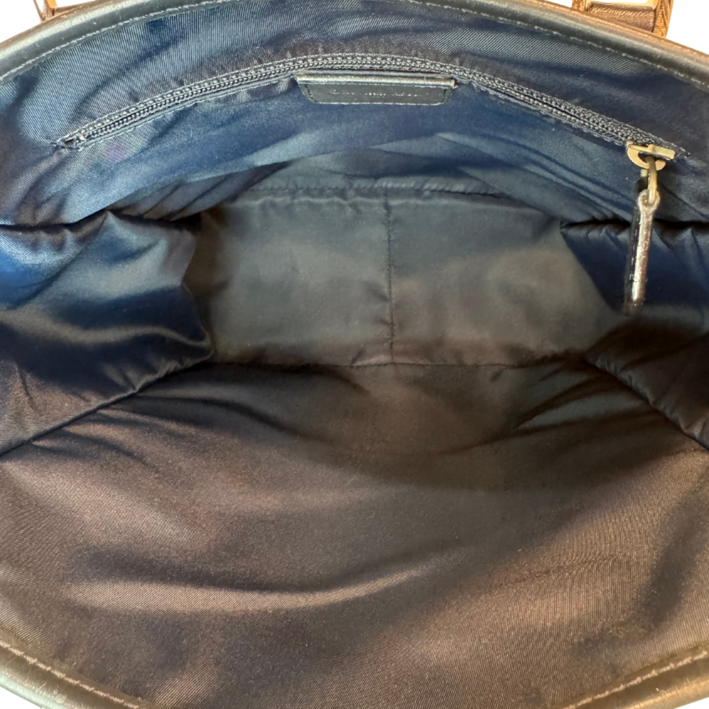 Dior Navy Trotter Canvas Tote Bag