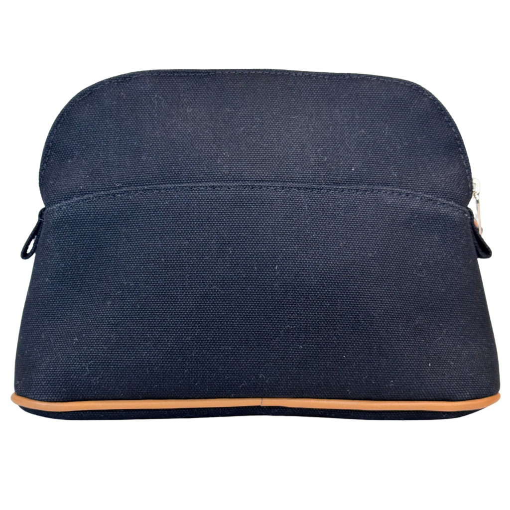 Hermes Black Canvas Pouch