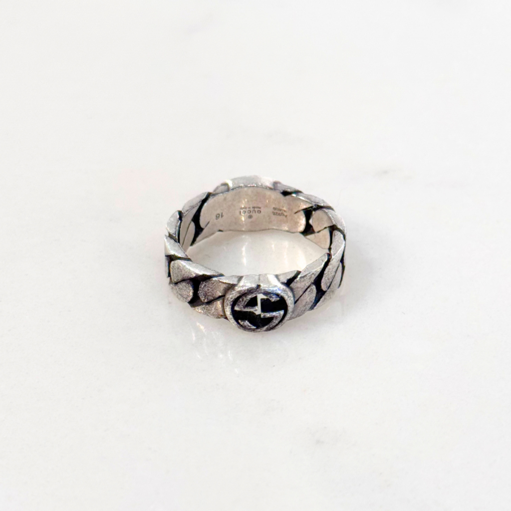 Gucci Silver Plated 16 Ring