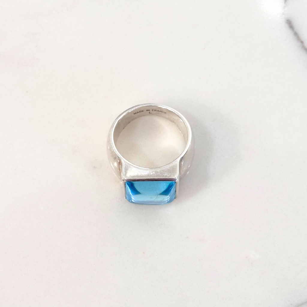 Louis Vuitton Blue and Silver Ring