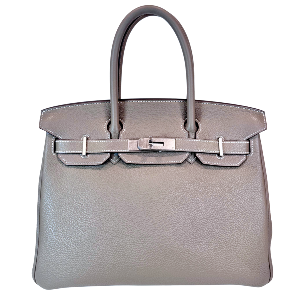 Birkin Etoupe Togo Paladium HW 30 2010