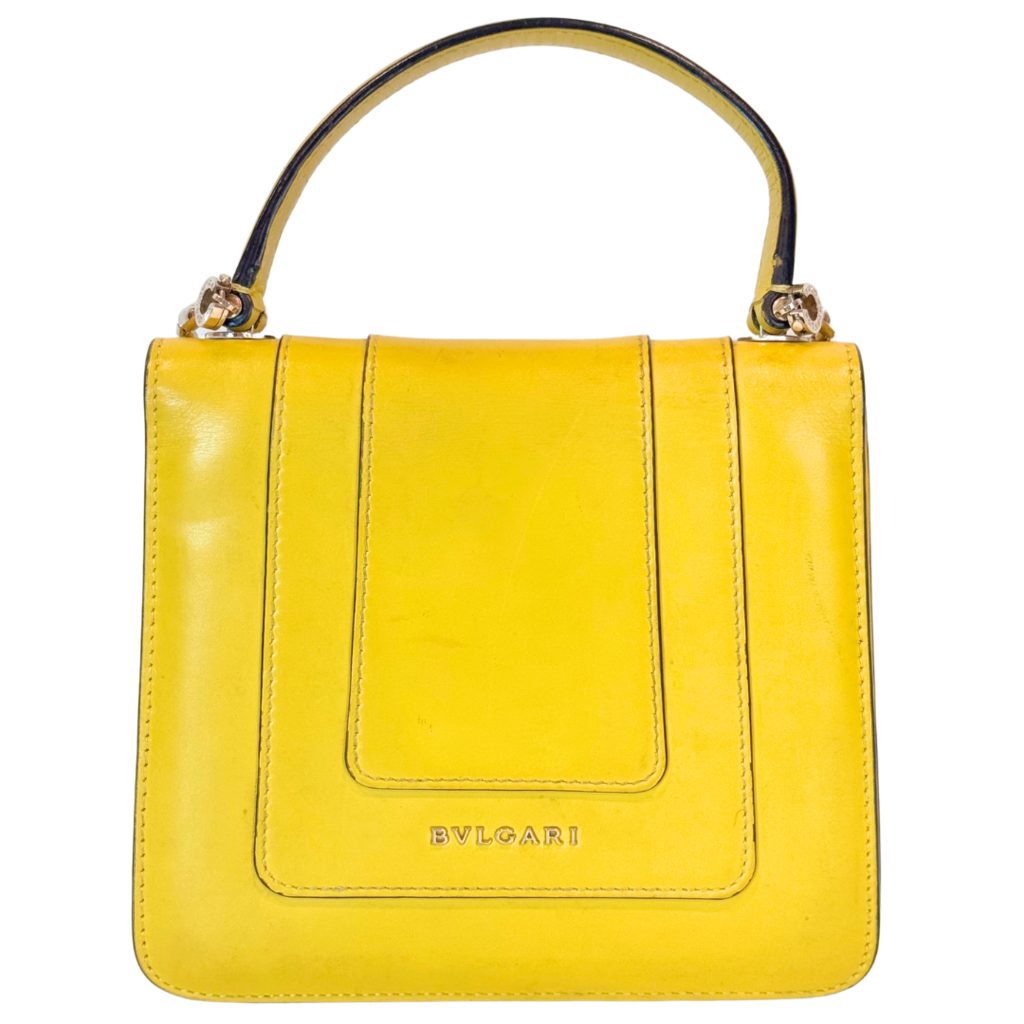 Bvlgari Yellow Serpenti Chain Shoulder Bag