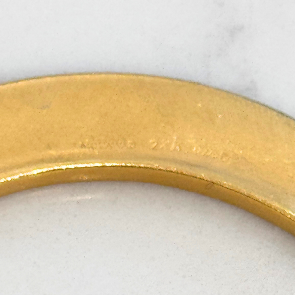 Mouwad 22k Gold Flat Bangle